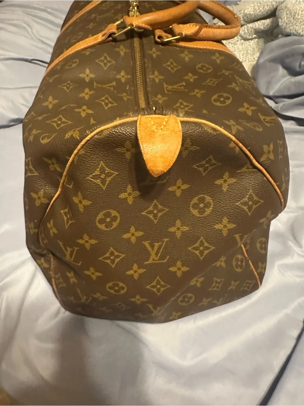 Louis Vuitton Brown Monogram Keepall 60 Travel Bag - Brown/Tan